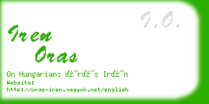 iren oras business card